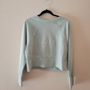 Nike embossed cropped sweater